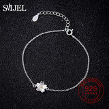 925 Silver Daisy Flower Women Bracelet Mother's Gift