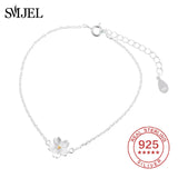 925 Silver Daisy Flower Women Bracelet Mother's Gift