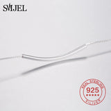 925 Silver Thin Sideways Strip Bar Bracelet Women BFF Jewelry