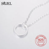 925 Sterling Silver Circle Chain Link Bracelet for Women