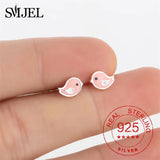 Real 925 Sterling Silver Earrings for Women Kids Jewelry