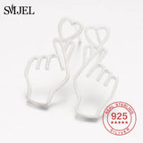 Real 925 Sterling Silver Earrings for Women Kids Jewelry