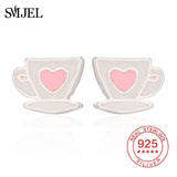 Real 925 Sterling Silver Earrings for Women Kids Jewelry