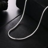 925 Silver Snake Chain Necklace 1MM
