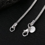 925 Silver Snake Chain Necklace 1MM