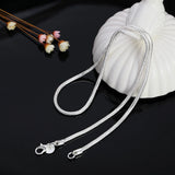925 Silver Snake Chain Necklace 1MM