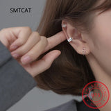 925 Silver Smooth Surface Ear Cuff Clip Earrings For Women Without Piercing