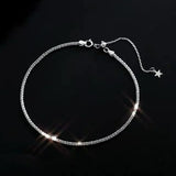925 Silver Anklets Women Wedding Jewelry Gift