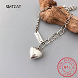 925 Silver Summer Anklet LOVE Heart Pendant Jewelry