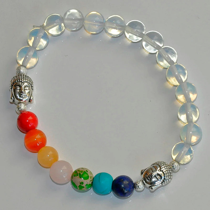 Opal Buddha Bracelet Chakra Yoga Meditation Reiki Bracelet