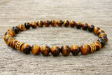 Tiger Eye Bracelet 6mm Stretch Beaded Jewelry