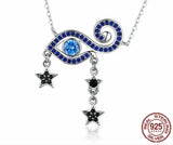 Enamel Double Heart Necklace 925 Sterling Silver Y-Shape Chain Necklaces