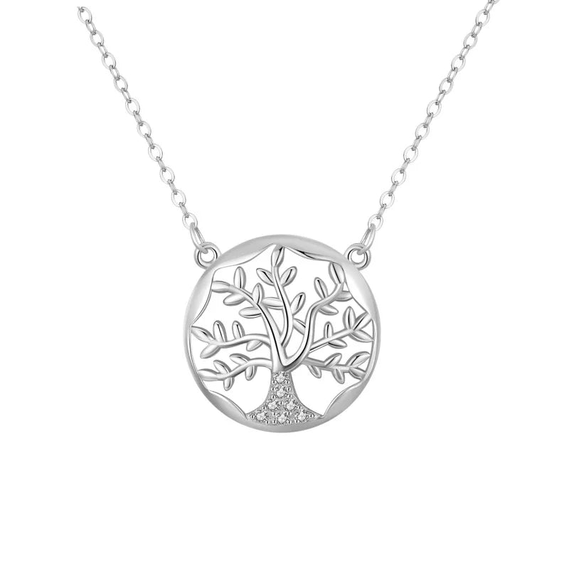 SN10 Tree Of Life Stainless Steel Pendant Necklace For Women