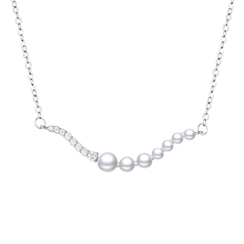 Silver Spring Bird & Tree Leaf Dangle Pendant Necklace for Women
