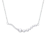 Silver Spring Bird & Tree Leaf Dangle Pendant Necklace for Women