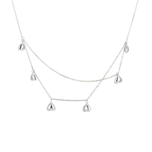 SN12 Multilayer Metal Circle Geometric Chokers Necklaces