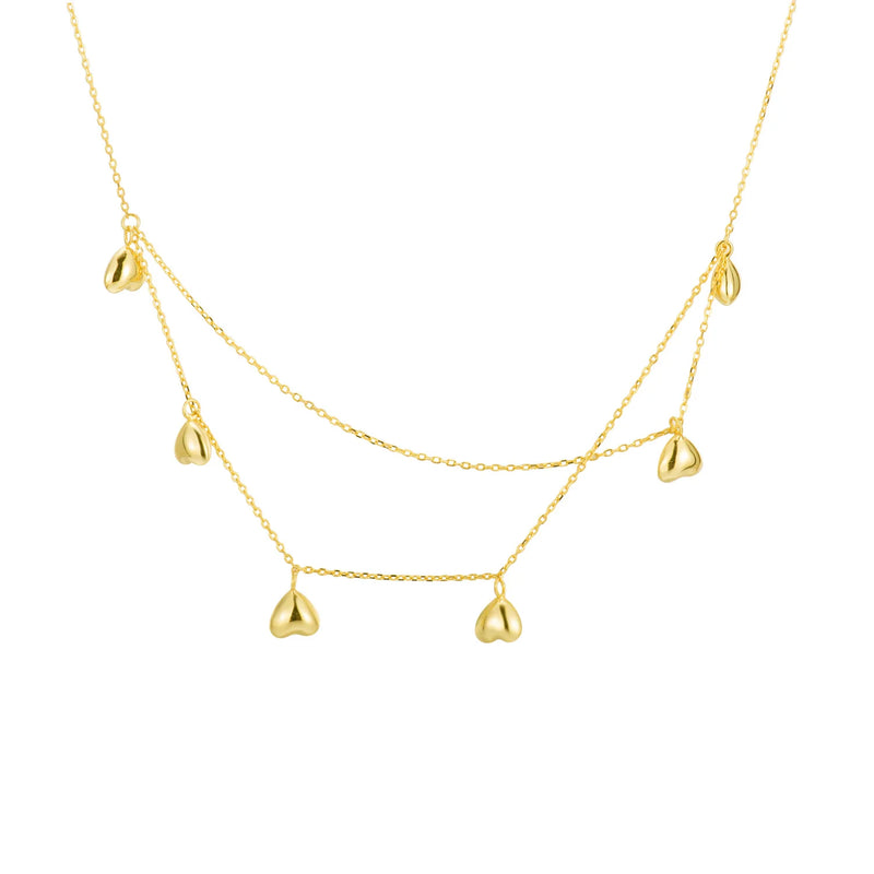 SN12 Multilayer Metal Circle Geometric Chokers Necklaces