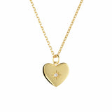 Sakura Pendant Stainless Steel Necklace for Women Wedding Jewelry