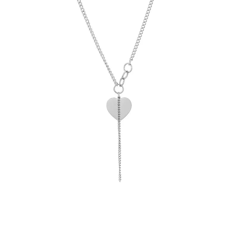 Crystal Stone Coin Pendant Necklace