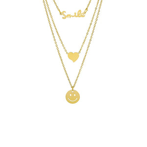 Crystal Stone Coin Pendant Necklace