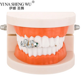 Snake Teeth Grillz Hip Hop Dental Grills Crystal Piercing Cap