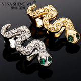 Snake Teeth Grillz Hip Hop Dental Grills Crystal Piercing Cap