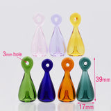 Coloured Essential Oil Aromatherapy Bottle Glass Pendant