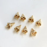 Ice Cream Cone Brass Charms for DIY Jewelry Making