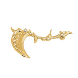 2pcs Devil Sickle Brass Plated Pendant Charms Jewelry DIY Materials