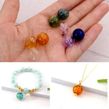 2pcs Glass Ball Pendant Essential Oil Aromatherapy Beads