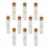 8pc Glass Hourglass Bottle Cork Pin Jewelry Set DIY Pendant Necklace Charms