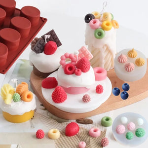 Silicone Mold For Cake Candle Candy Chocolate Biscuit Resin DIY Decorating