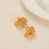 SNPQ Retro Twist Metal Knotted Earrings for Women