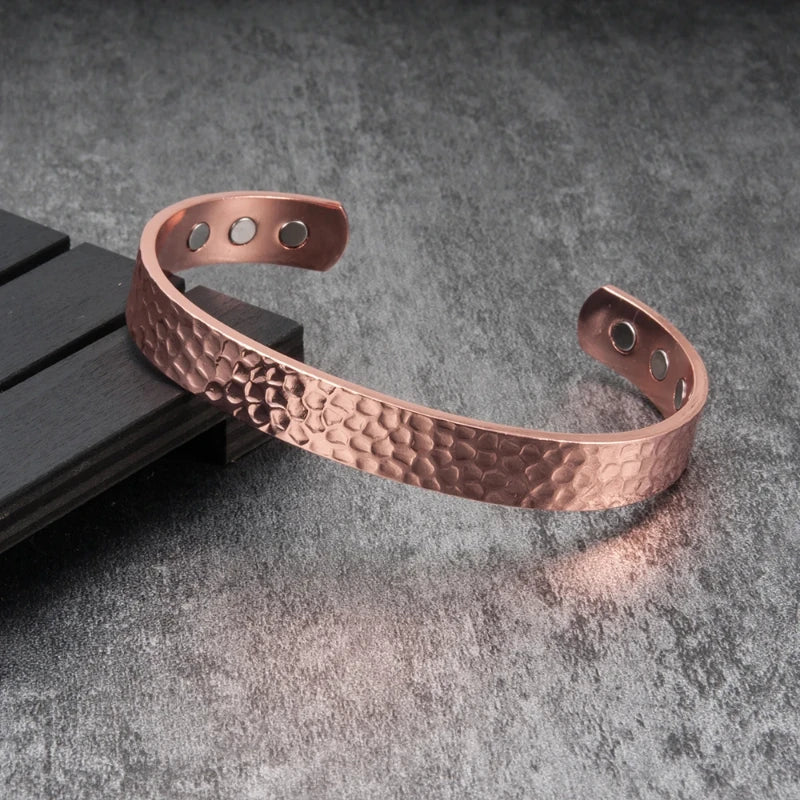 Pure Copper Bracelets for Women Men Energy Bracelet with Magnets