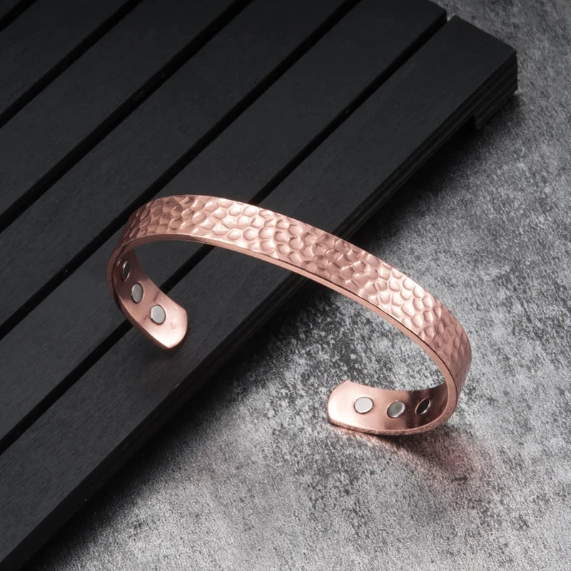 Pure Copper Bracelets for Women Men Energy Bracelet with Magnets