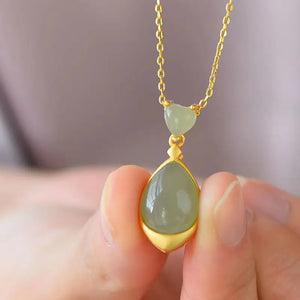 Silver Inlaid Hotan Yunan Red Agate Pendant Necklace