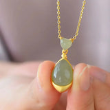 Silver Inlaid Hotan Yunan Red Agate Pendant Necklace