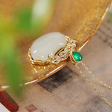 Vintage Chinese Palace Style Ruyi Women's Pendant Necklace