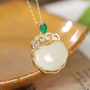 Vintage Chinese Palace Style Ruyi Women's Pendant Necklace