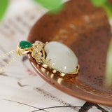 Vintage Chinese Palace Style Ruyi Women's Pendant Necklace
