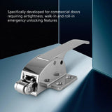 SODIAL(R) Stainless Steel Spring Loaded Freezer Cooler Door Handle Latch