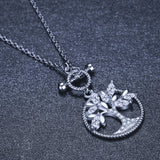 SODROV Tree of Life Necklace Platinum Plated Choker Chain