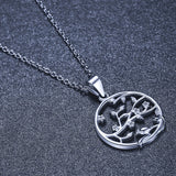 SODROV Tree of Life Necklace Platinum Plated Choker Chain