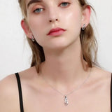 SODROV Women's Stone Necklace Earing Gothic Accessories Jewelry