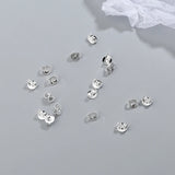 15 Pairs 925 Sterling Silver Earplugs Stud Earrings, Fine Jewelry