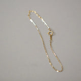 925 Sterling Silver 14K Chain Charm Bracelet Minimalist Accessories