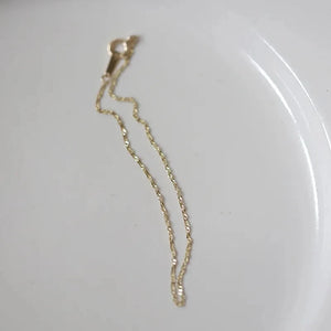 Geometric Chain Bracelet 925 Sterling Silver 14K for Women