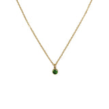 925 Silver Zircon Pendant Choker Necklace 14K Plated