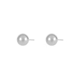925 Silver Bead Stud Earrings Minimalist Jewelry Geometric Accessories