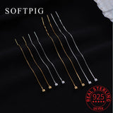 925 Silver Bead Square Tassel Drop Earrings Fine Jewelry Geometric Accessories